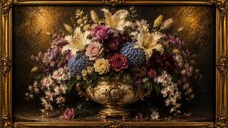 Elegant Red & Blush Rose Floral Wall Art | 4K UHD Luxury TV Art for Samsung Frame TV | Romantically  screenshot 3