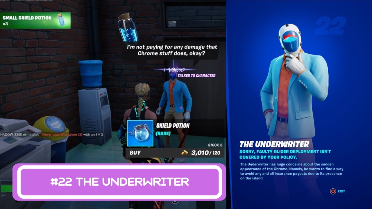 The Underwriter Character Location 22 Fortnite Character Collection