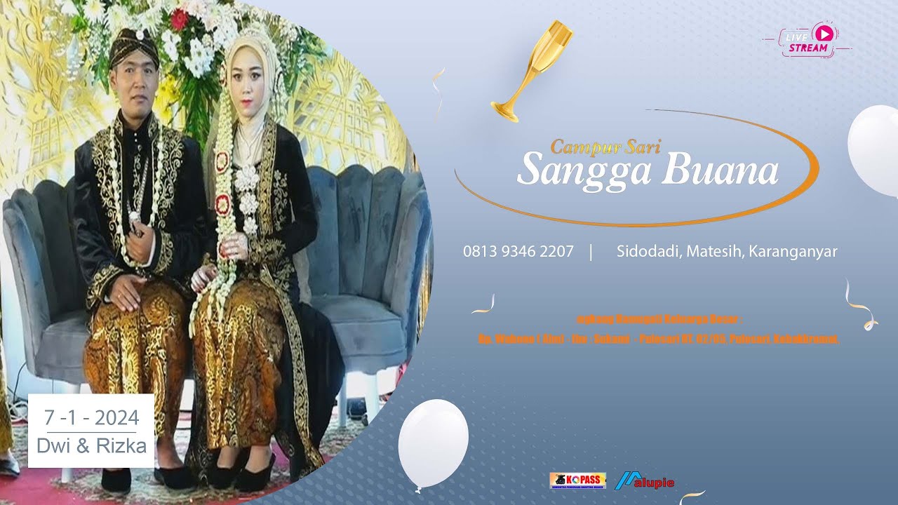 LIVE Rec.   NGUNDHUH TEMANTEN DWI & RIZKA || CS. SANGGA BUANA || SB AUDIO || PULOSARI  || 7.1.2024.