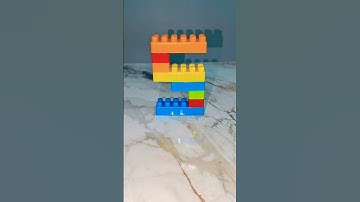 Satisfying Diy Building Blocks Number Five | ASMR sound #asmr #shortvideo #asmrsounds #diy