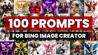 100+ Prompts for bing Ai image creator | How to Create 3D Images With Name photo editing screenshot 1