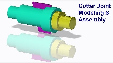 Cotter Joint Assembly in Creo || Cotter Joint Modeling || Creo Parametric Assembly Tutorial