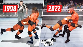 Goldberg Spear - Evolution/History in wwe games (WCW/nWo Revenge to WWE 2K22)