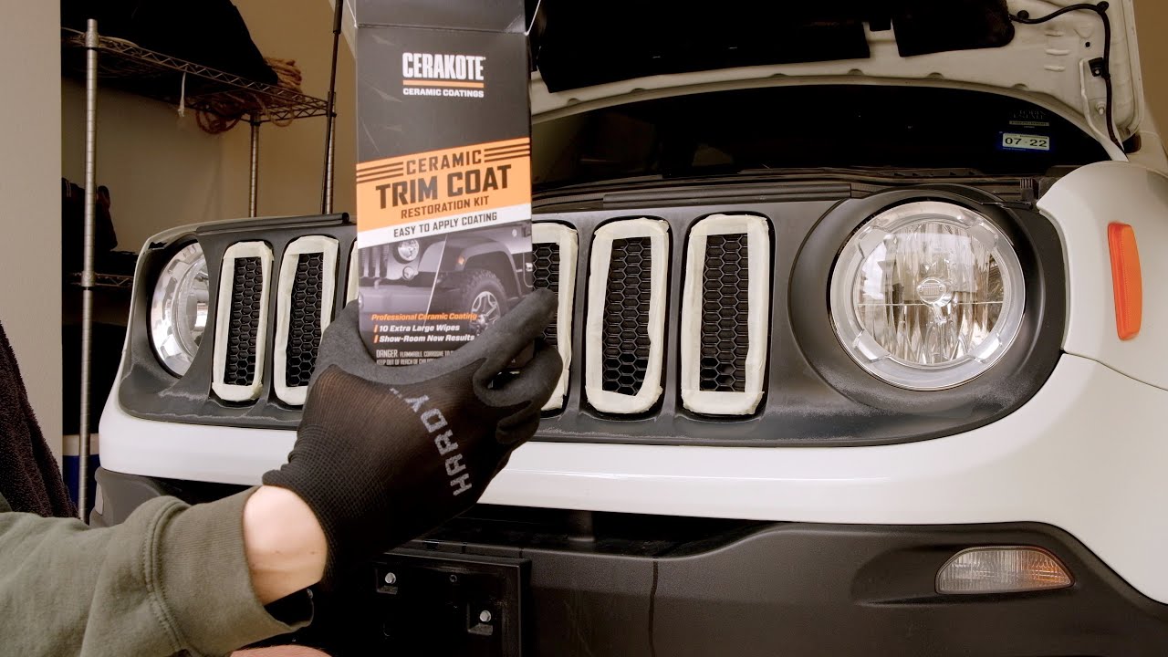 CERAKOTE Ceramic Trim Coat Car Exterior Restoration Kit in the Car