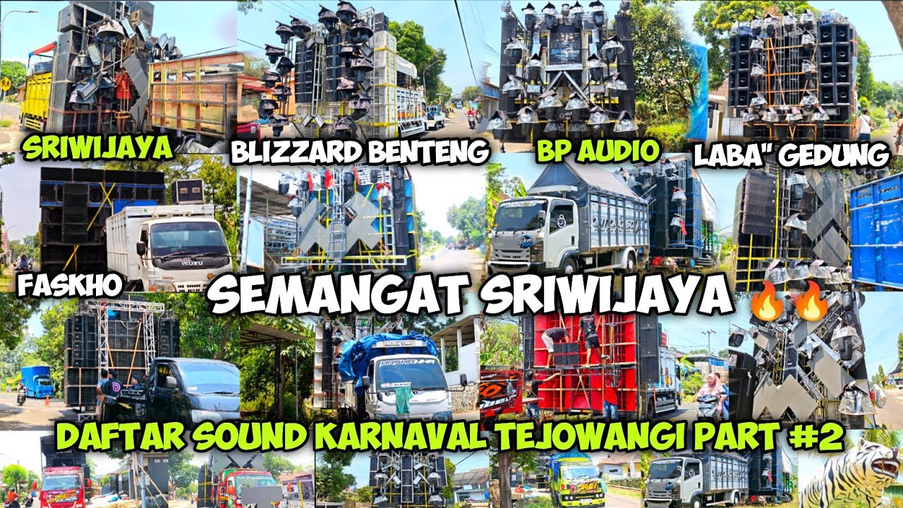 SRIWIJAYA harus Bangkit💪 BLIZZARD & LABA LABA Bagaikan Gedung,,Daftar Sound Karnaval Tejowangi #2