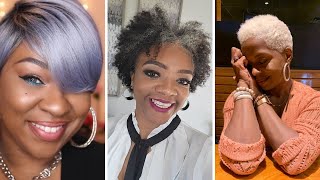 15 Perfect Stunning Short Hairstyles for OLDER Black Women | Celebrating Black Curly Hair & Identity
