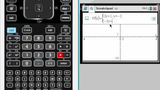 TI-Nspire  CX CAS Videos -Graphing Piecewise Functions