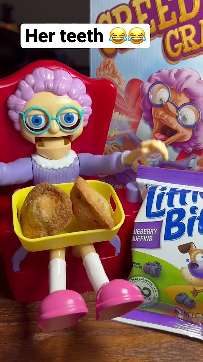 Gave Greedy Granny Little Bites Blueberry Muffins this happened. #shorts #funny #greedygranny