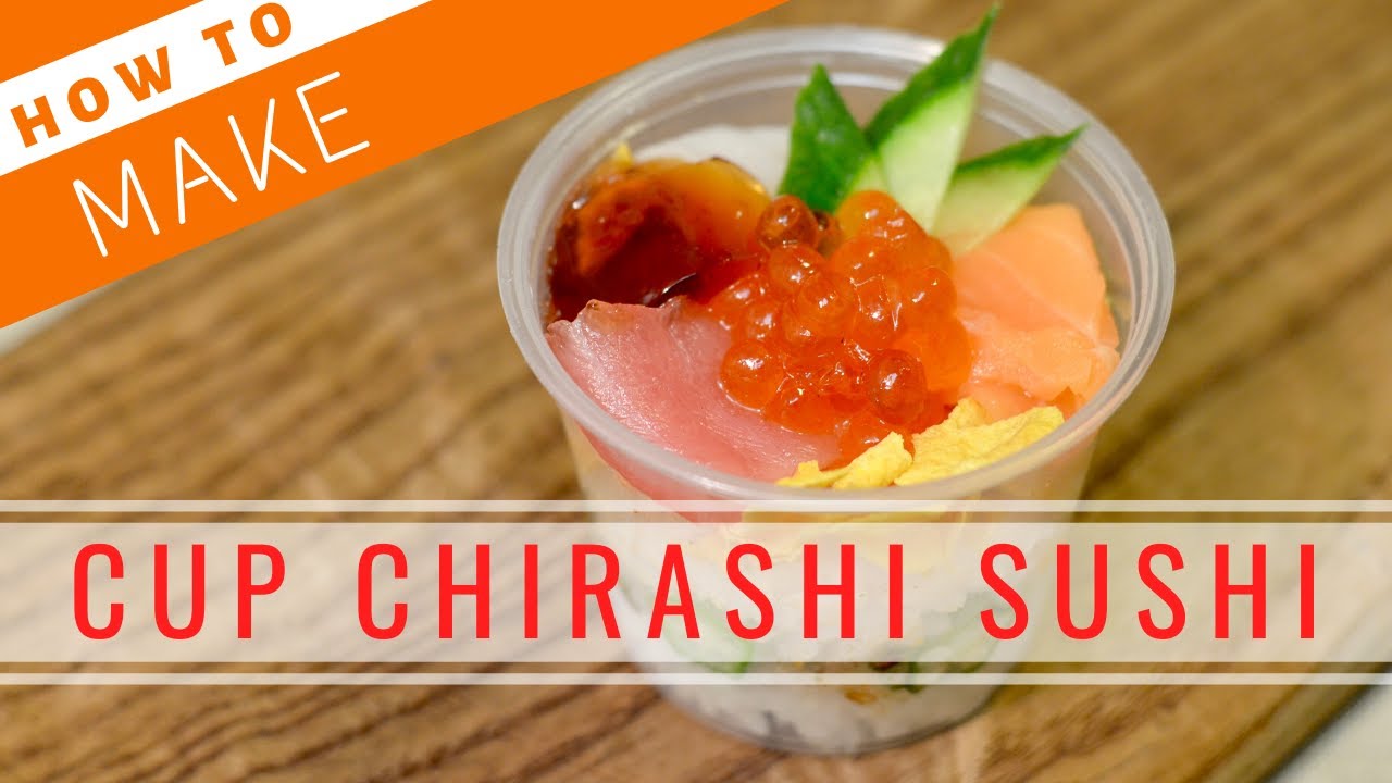 How to Make Cup Chirashi Sushi【Sushi Chef Eye View】 | How To Sushi