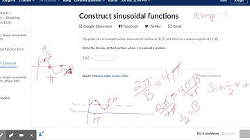 Construct sinusoidal functions