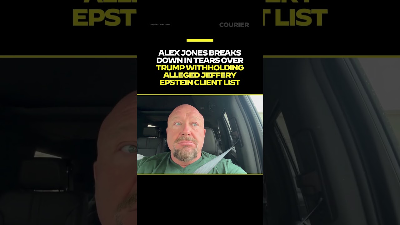 The Trump administration has conservative talk show host Alex Jones in tears.