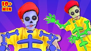 five skeletons riding on a bus song more nursery rhymes and kids songs