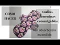 TUTORIAL Como hacer toallas reusables técnica HIDDEN CORE//absorbencia escondida