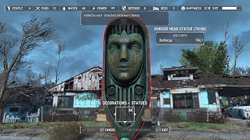 Fallout 4 PS4 MODS - UNLOCK SETTLEMENT OBJECTS