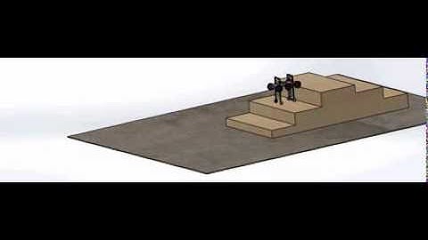 Autonomous Stair Climbing Robot Solidworks Animation - SPECTRE