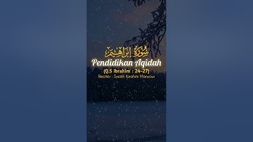 [Q.S Ibrahim : 24 - 27] Bacaan Merdu Surah Ibrahim سورة ابراهيم - Syeikh Ibrahim Mansour