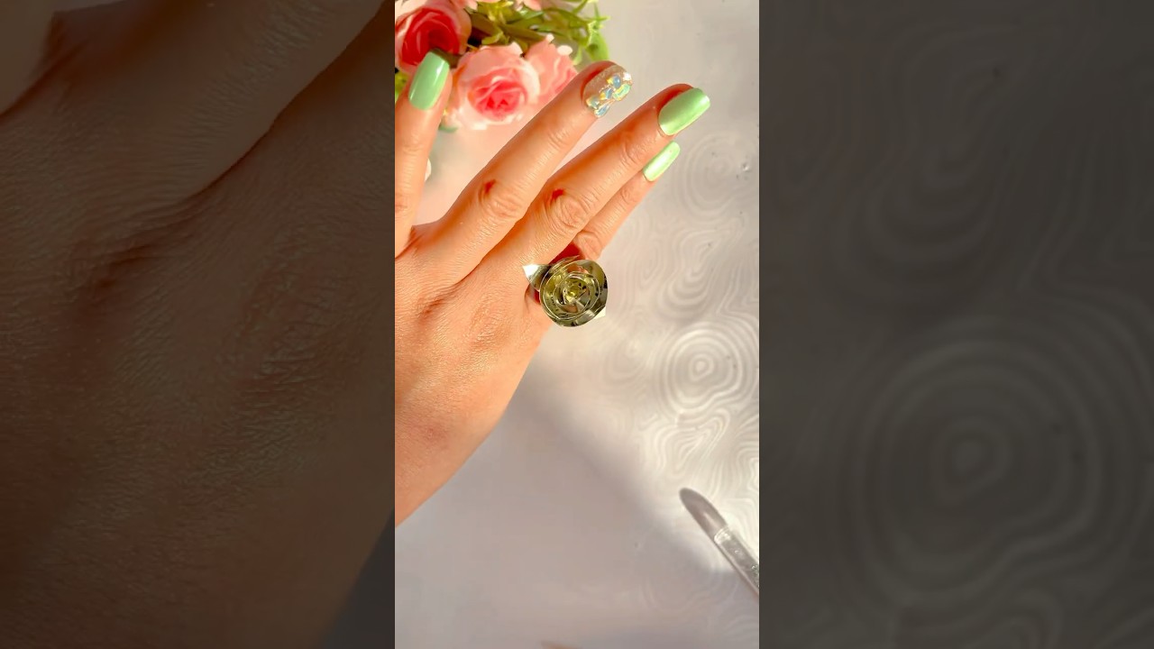 Beautiful Metal Rose Ring from a Can!