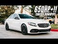 650HP C63 AMG TUNE & DOWNPIPE INSTALL - REPLACING BMW M5 TRANSMISSION!