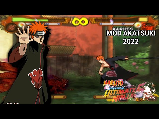 MINATO KM2 MODE VS PAIN - PS2 - Naruto Ultimate Ninja 5 - MOD AKATSUKI 