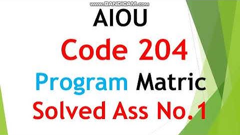 AIOU Code 204 Solved Assignment No.1 Autumn 2021| Subject: Urdu For Daily Use (C) || Level: Matric