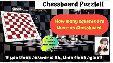 Chessboard Puzzle!!How many squares are there on Chessboard? if you think 64, then think again!!