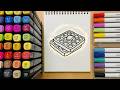 Satisfying Waffle Coloring | ASMR & Calm 🧇