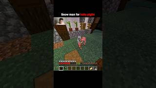 Snow Man For Baby Piglin #minecraft