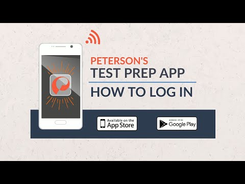 Peterson's Test Prep App - How To Login