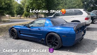 C5 Corvette Gets NEW Carbon Fiber Spoiler