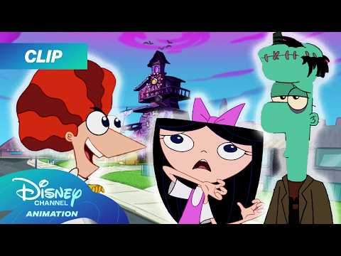 Phineas Shows Isabella a Haunted House! 🏠🦇 | Phineas and Ferb Throwback | Disney Channel