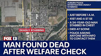 Auburn police investigate deadly stabbing | FOX 13 Seattle thumbnail