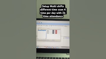 Setup Multi shifts different time scan 4 time per day with Zk time attendance #timeattendance