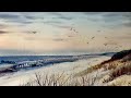 How To Paint A Seascape In Watercolour Using Just 3 Colours!