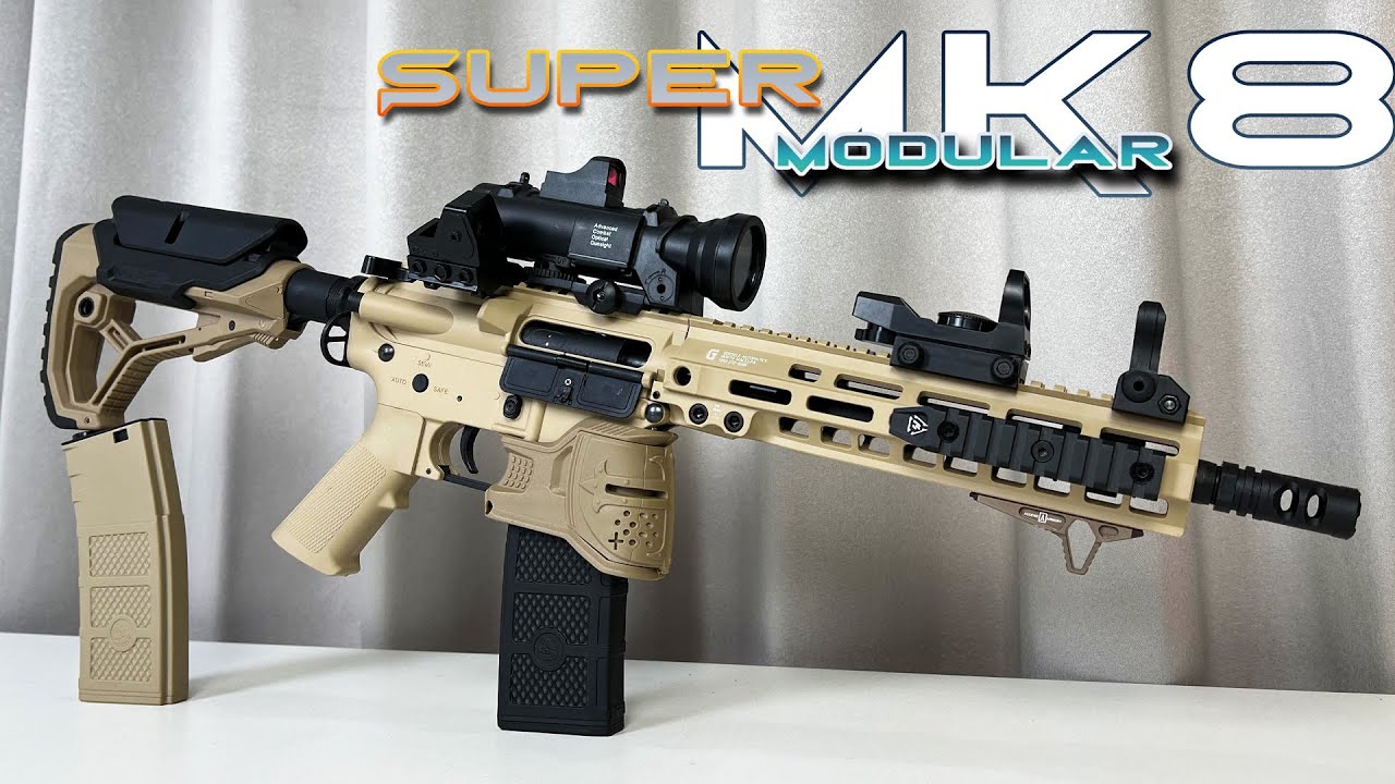 Super Modular Rail MK8 Gel Blaster Gun TikTok Same Style Support color