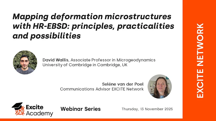 Webinar 13 Nov 2025: Mapping deformation microstructures with HR-EBSD: principles and possibilities