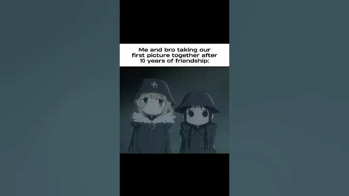 POV: Me and bro taking our first photo together #anime #relatable #fypシ゚viral
