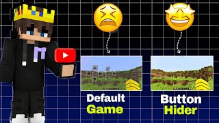 Minecraft PE Best Java UI & Dynamic Light Button Hider Addon 😱||