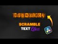 Scramble Text Animation | DaVinci Resolve 20 Tutorial (QUICK & EASY)