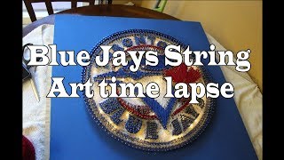 Blue Jays String Art Timelapse