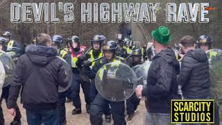 Riot police shut down rave at The Devil's highway attended by 100 people