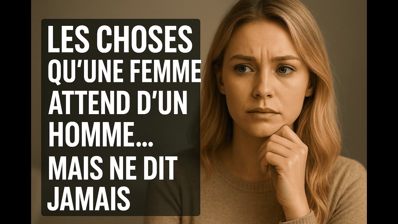 Les choses qu’une femme attend d’un homme… mais ne dit jamais