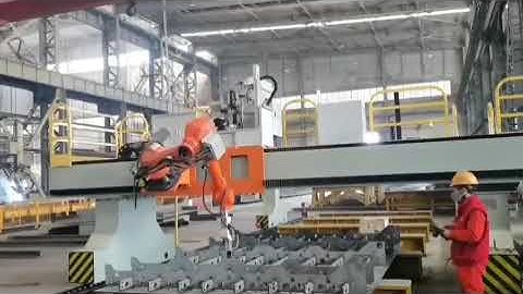 dual-gantry robotic shear stud welding for bridge construction