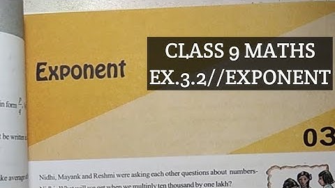9th maths cg.// ch. 3 Exponent//ex.3.2// complete solution.