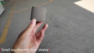 Small exothermic riser sleeve--insulation and exothermic-foundry casting