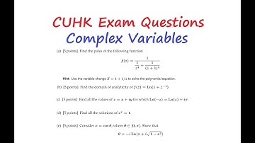 [[大學問數]]Advance Maths Q20251019|| q4|| Complex Function|| CUHK Exam