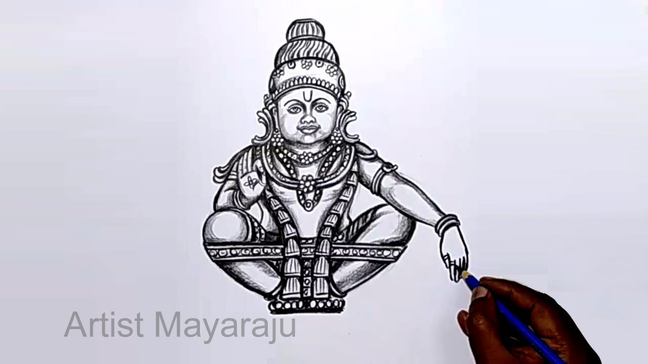 Drawing Sketch Lord Venkateshwara Balaji Vector Line Art Editable Design  Stock Vector by ©manjunaths88@gmail.com 379396364