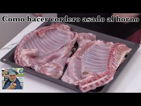 Como hacer cordero asado a baja temperatura - RECETAS NAVIDEÑAS - cordero de leche al horno