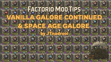 Factorio Mod Tips: Vanilla Galore Continued