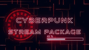 Cyberpunk Twitch Overlay Package | Animated