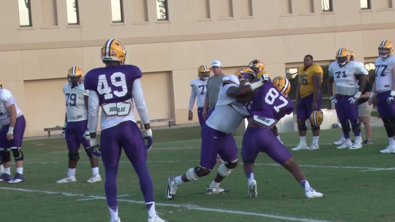 RAW HIGHLIGHTS LSU Football Practice 10.18.16 YouTube